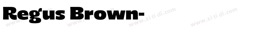 Regus Brown字体转换